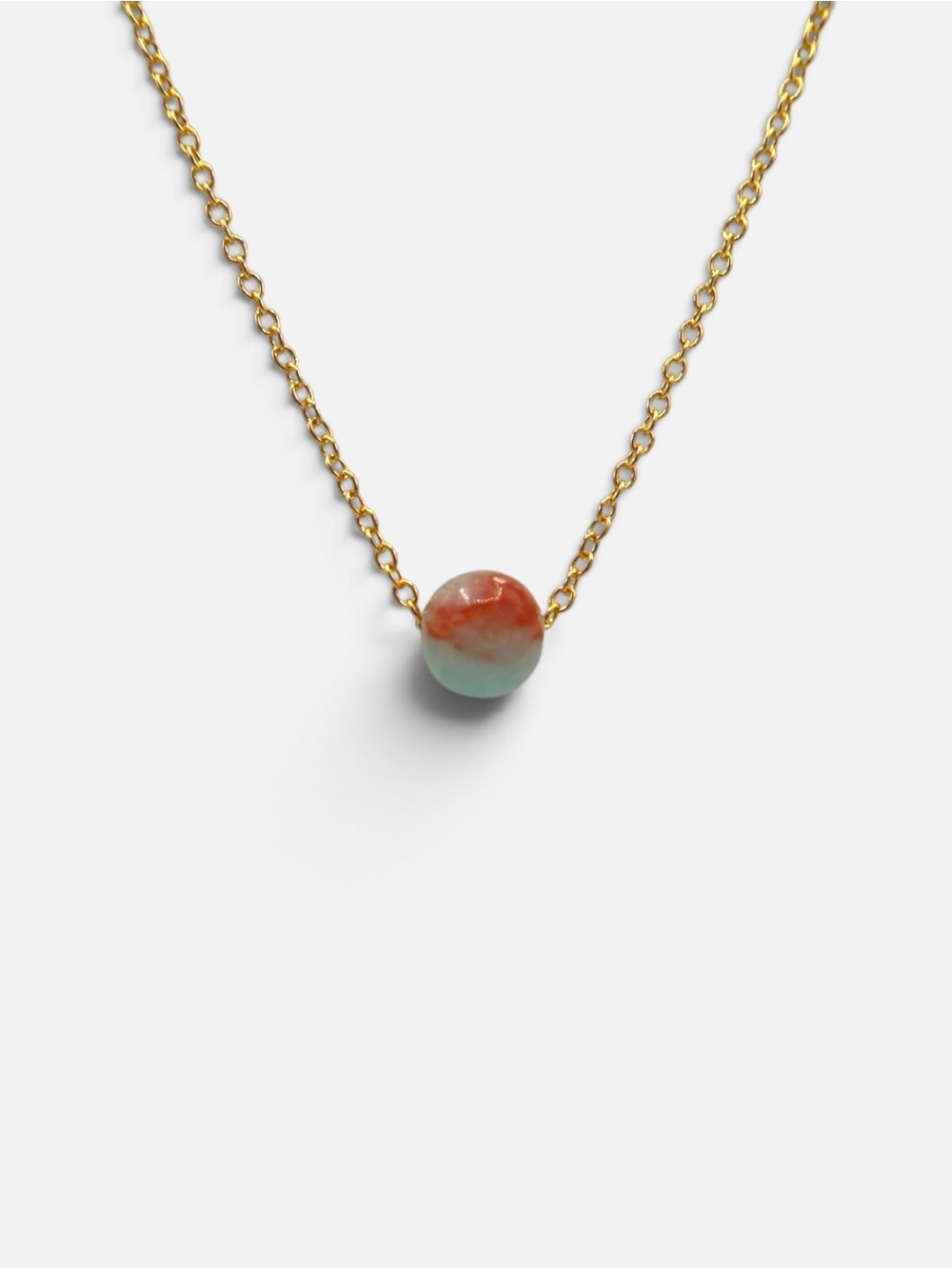AQUA TERRA JASPER UNA NECKLACE (GOLD)
